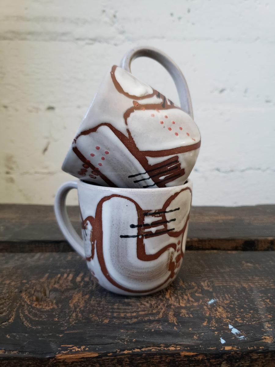 Mug - Funky Amoeba – Gopi Shah Ceramics