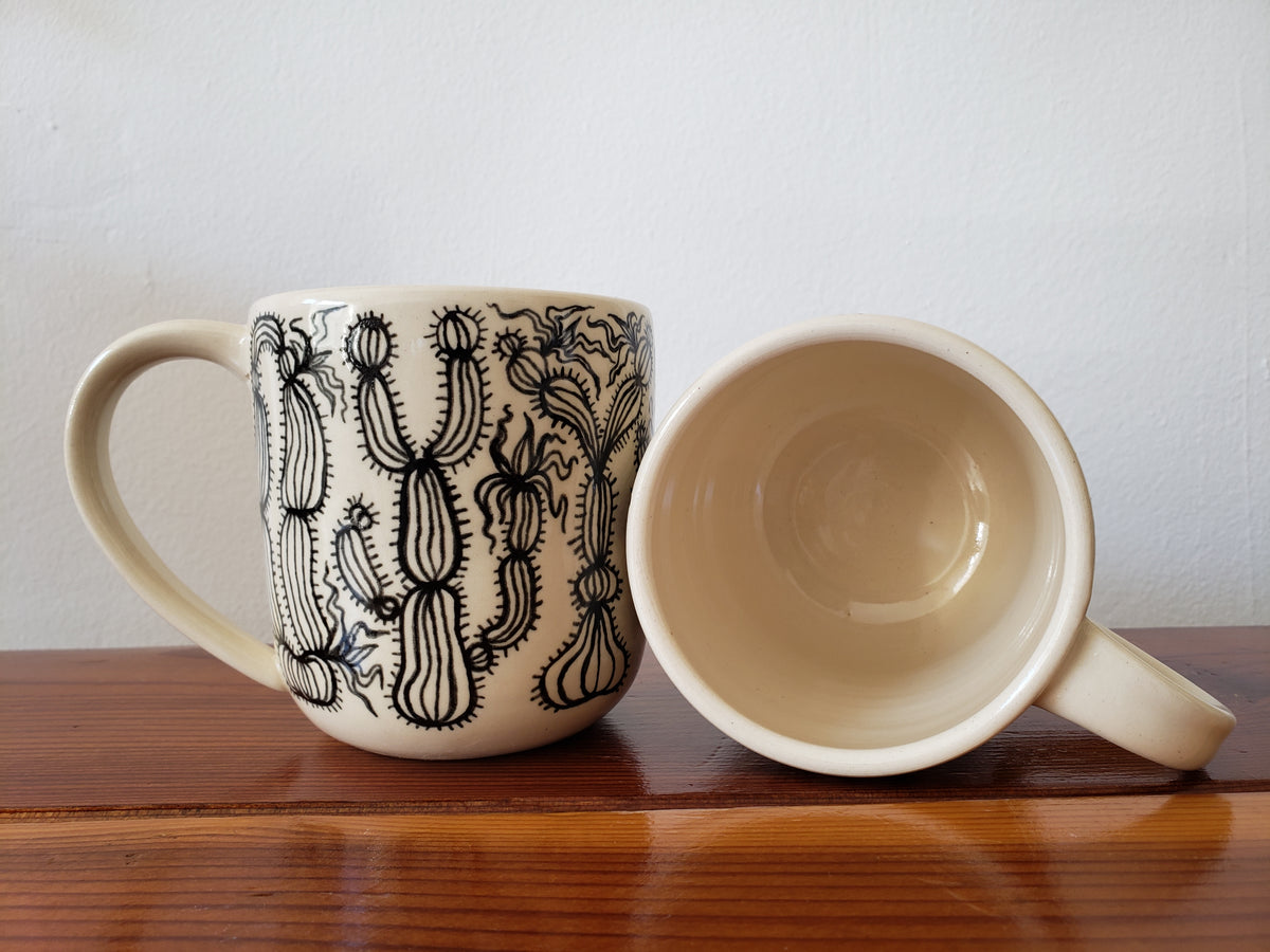 Mug - Wood Block – Gopi Shah Ceramics