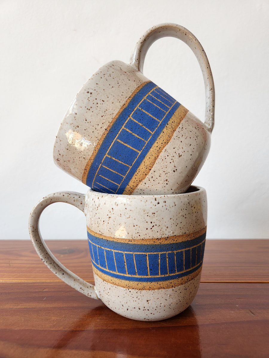 Mug - Wood Block – Gopi Shah Ceramics