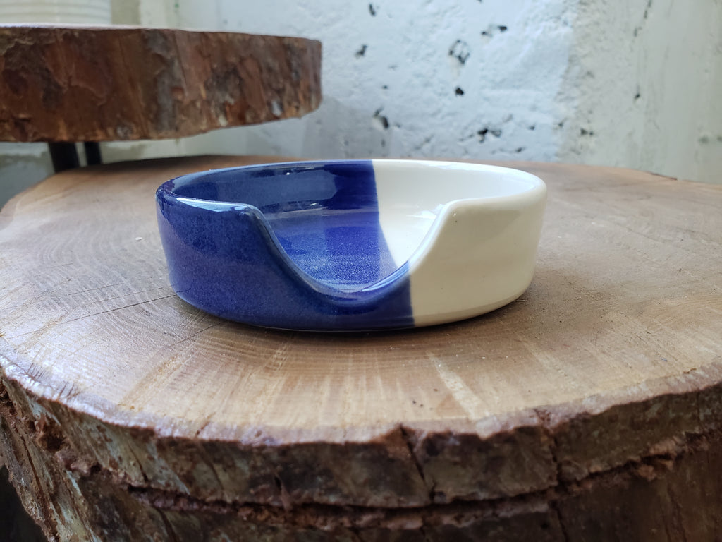 Spoon Rest - Blue/White