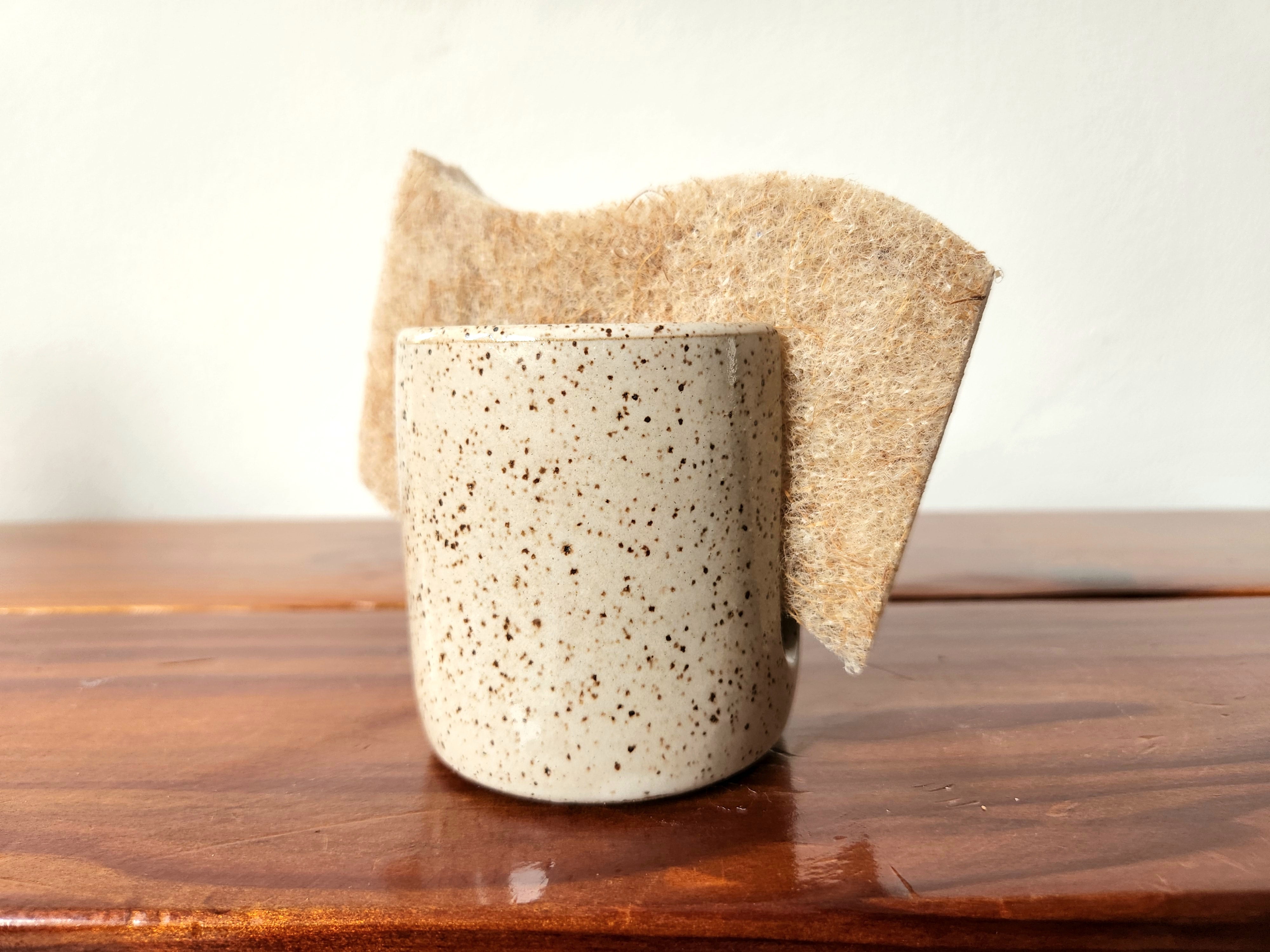 Sponge Holder - Speckled White