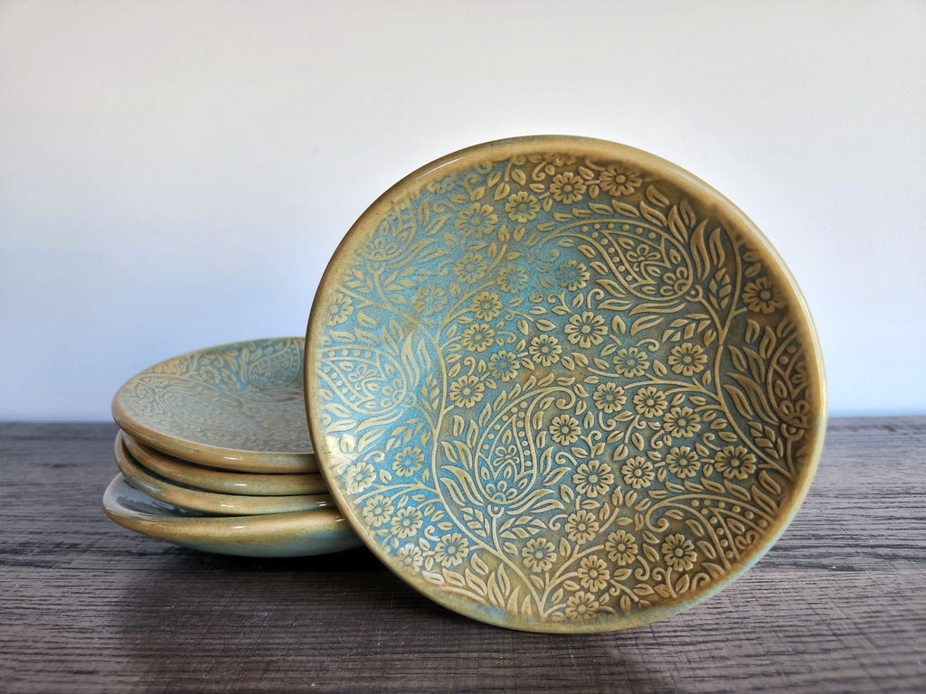 Catch All Bowl - Blue/Green Lace