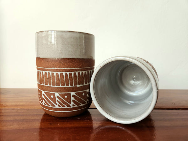 Mug - Wood Block – Gopi Shah Ceramics