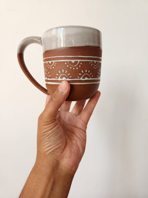 Mug - Wood Block – Gopi Shah Ceramics