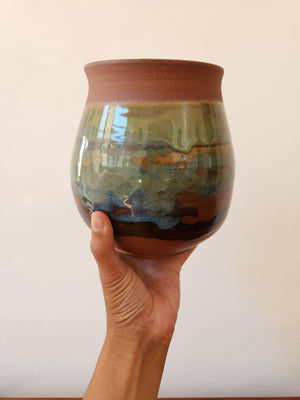 Large Green/Blue Vase